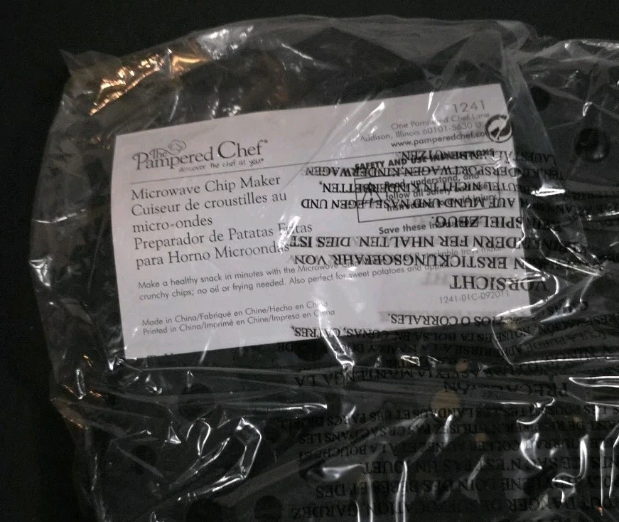 Pampered Chef Microwave Chip Maker Set Of 2 New In Box Silicone - Image 4 of 4