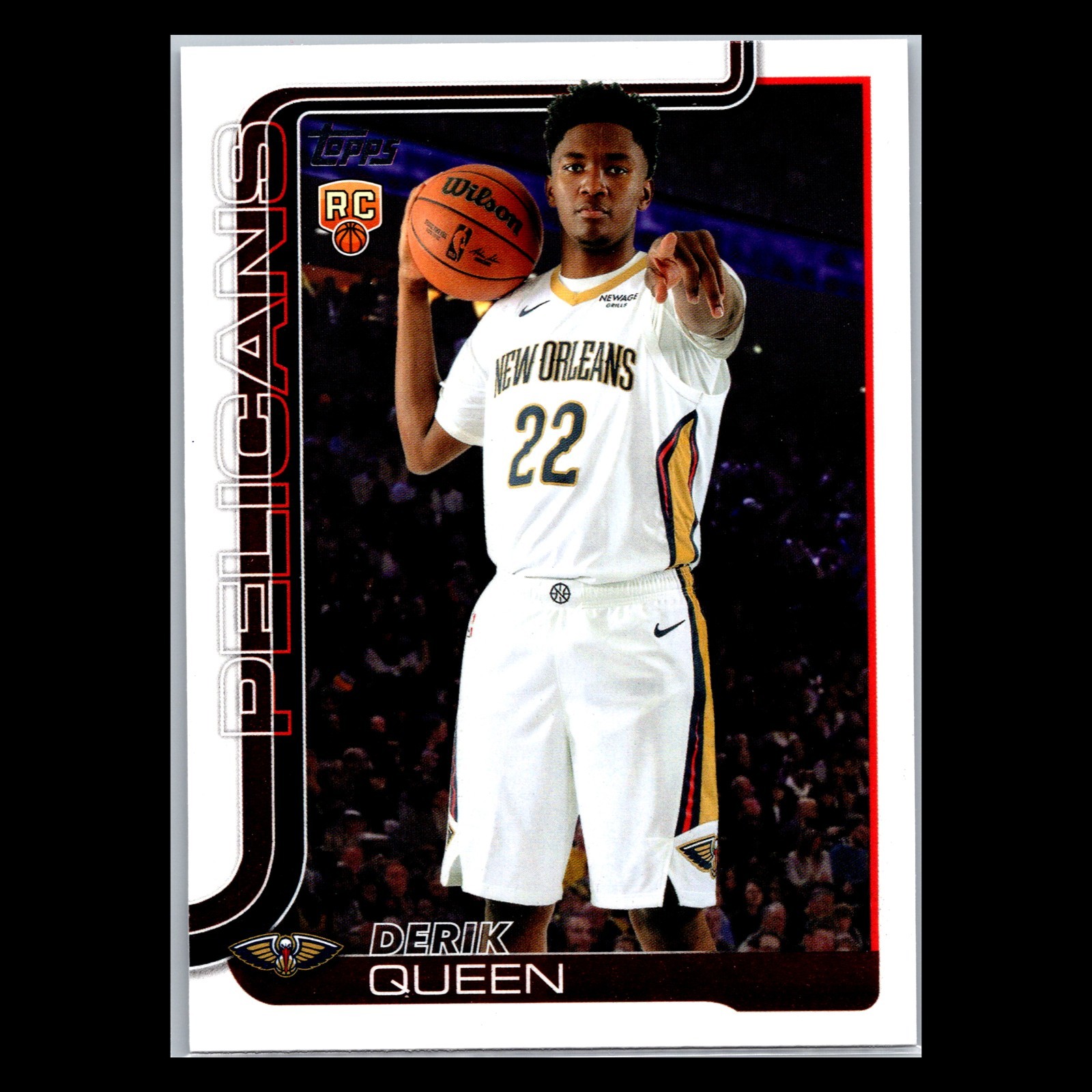 2025-26 Topps Basketball #213 Derik Queen Rookie Card (RC)