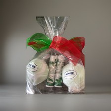 4pc Bath Bomb & lip Balm  eucalyptus & peppermint bath bombs Peppermint Lip balm