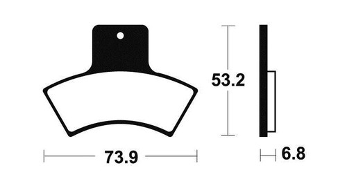 S SYUU moto Fibre de cuivre Plaquettes de Frein Avant et Arrière Compatible avec 2011-2015 Polaris 900 Ranger RZR XP Ranger 500 2x4 Carb RZR-4 900 XP 800 4x4 FA452FF FA354RR