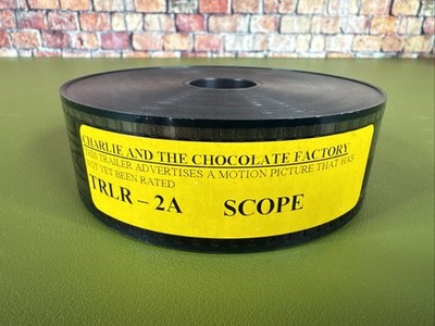 Charlie and the Chocolate Factory 35mm Film Trailer Tim Burton Flat 2A Deppe