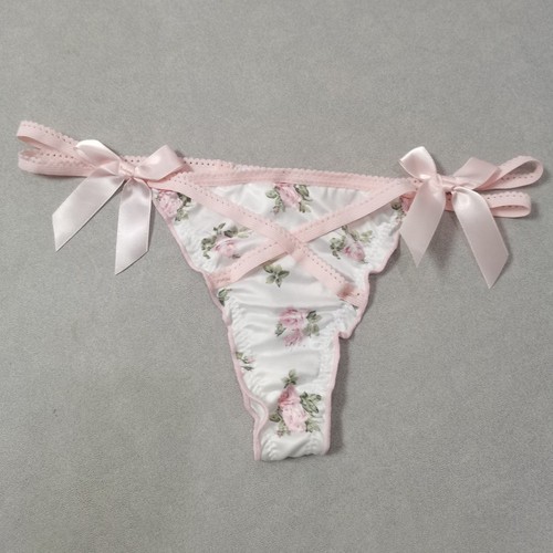 Lovely Cute Sweety Girl Satin G string Thong Panties Underwear Knicker T Pants - Picture 2 of 16
