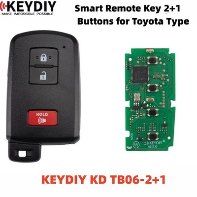 KEYDIY KD TB06-2+1 Universal Smart Remote Key 2+1 Buttons for Toyota for KD-MAX
