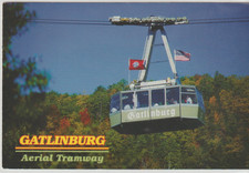 AERIAL TRAMWAY, GATLINBURG TN VINTAGE POSTCARD POSTED 1996 2S61
