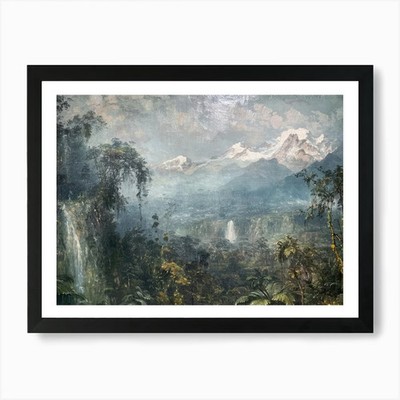 Ecuadorianische Landschaft 1 Kunstdruck Fr gerahmt Wandbild Poster Leinwanddruck Bild