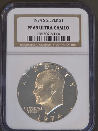 1974-S Eisenhower Dollar Proof — photo from another recent sale