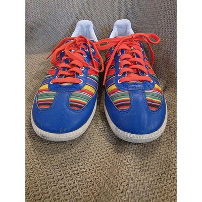 Adidas Samba Custom mi Adidas Multi Color Striped Blue Leather Sneakers L38249 8