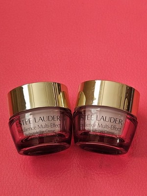 2X Estee Lauder Resilience Multi-Effect Peptide Eye Creme~travel 0.17 oz ea~NWOB