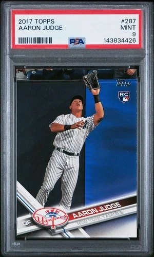 2017 TOPPS #287 AARON JUDGE ROOKIE RC PSA 9