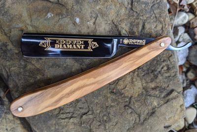 Dovo Diamant Olive Wood Handle 58 Full Hollow Solingen Straight Razor Best Price