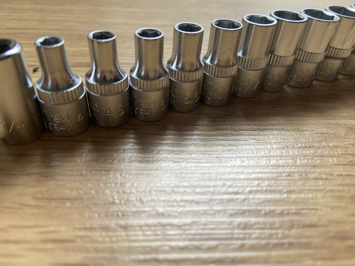 Gedore red 15-tlg Steckschlüssel Einsätze Set 1/4" Zoll Nusssatz 4 - 13mm Nüsse - Bild 4 von 5