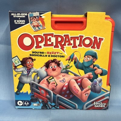 Operation Electronic Board Game with All-in-One Carrying Case Hasbro