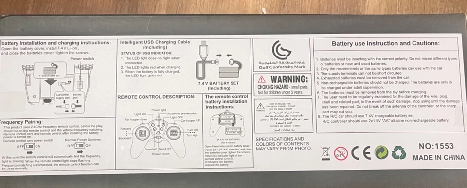 New Huina 1553 RC Dump Truck 1:16 11CH RTR Toy Construction Vehicle USA Stock - Image 3 of 4