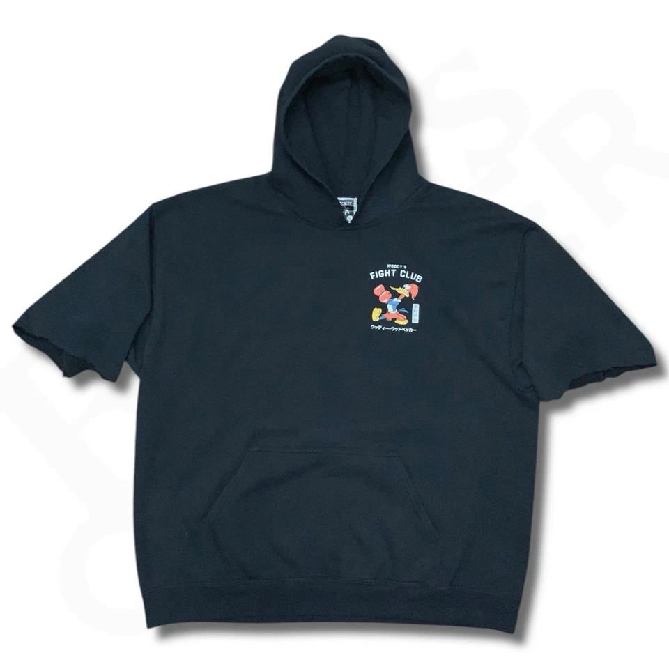 Sudadera con Capucha Riot Society Woody Woodpecker Para Hombre XL Negra Woodys Fight Club Sudadera Foto 2 de 4
