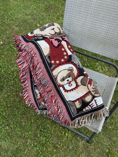 Gewebte Teddybär Decke - 46 "x 58" - The Northwest Company - Acryl - Weihnachten - Bild 4 von 7