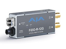 AJA FiDO-R-12G 1-Channel Single-Mode LC Fiber to 12G-SDI Extender (Receiver)
