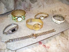 VINTAGE MENS/ WOMENS WRIST WATCH LOT- VARIETY OF FAMOUS NAMES & STYLES- L@@K