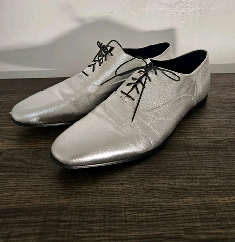 SAINT LAURENT (YSL) Abito da sposa GUC YSL YVES SAINT LAURENT uomo pelle argento taglia EU 41 Italia