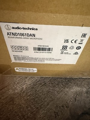 Audio-Technica ATND1061DAN Beamforming Ceiling Array Microphone Dante New