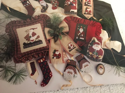 1998 Mill Hill Beading Cross Stitch Pattern Leaflet Book SANTA SEASON Holidays - Picture 3 of 4