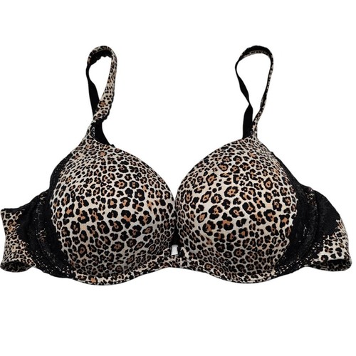 Victorias Secret Sz 38B Body by Victoria Push Up Bra Leopard Print