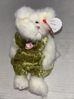 1993 Vintage TY Beanie Baby Attic Treasures Katrina White Cat Plush 8" Jointed