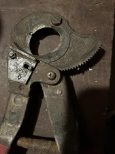 Vintage Klein Tools 63060 Ratcheting Cable Wire Cutters, made in Japan