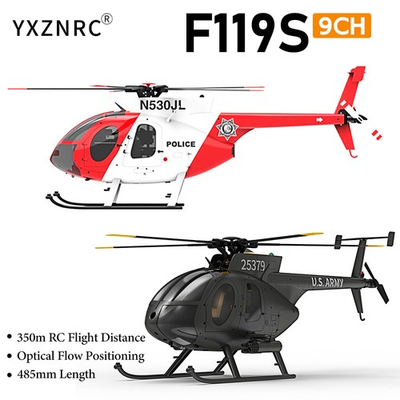 #ad YUXIANG F119S MD500 RC Helicopter 9CH GPS Optical Flow Altitude Hold UPS Ship $679.19