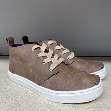 TOMS BOTAS MICRO-SUEDE brown CASUAL SHOES YOUTH 5 NEW WITH TAGS box