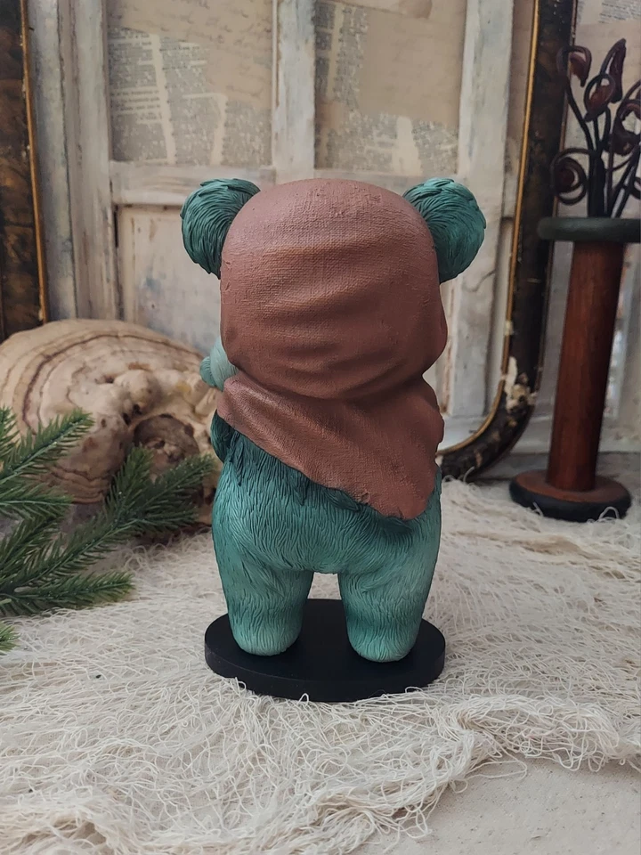 星球大战 Mab Graves Ewok 和婴儿收藏品雕像 Sideshow — 第 4/4 张图片