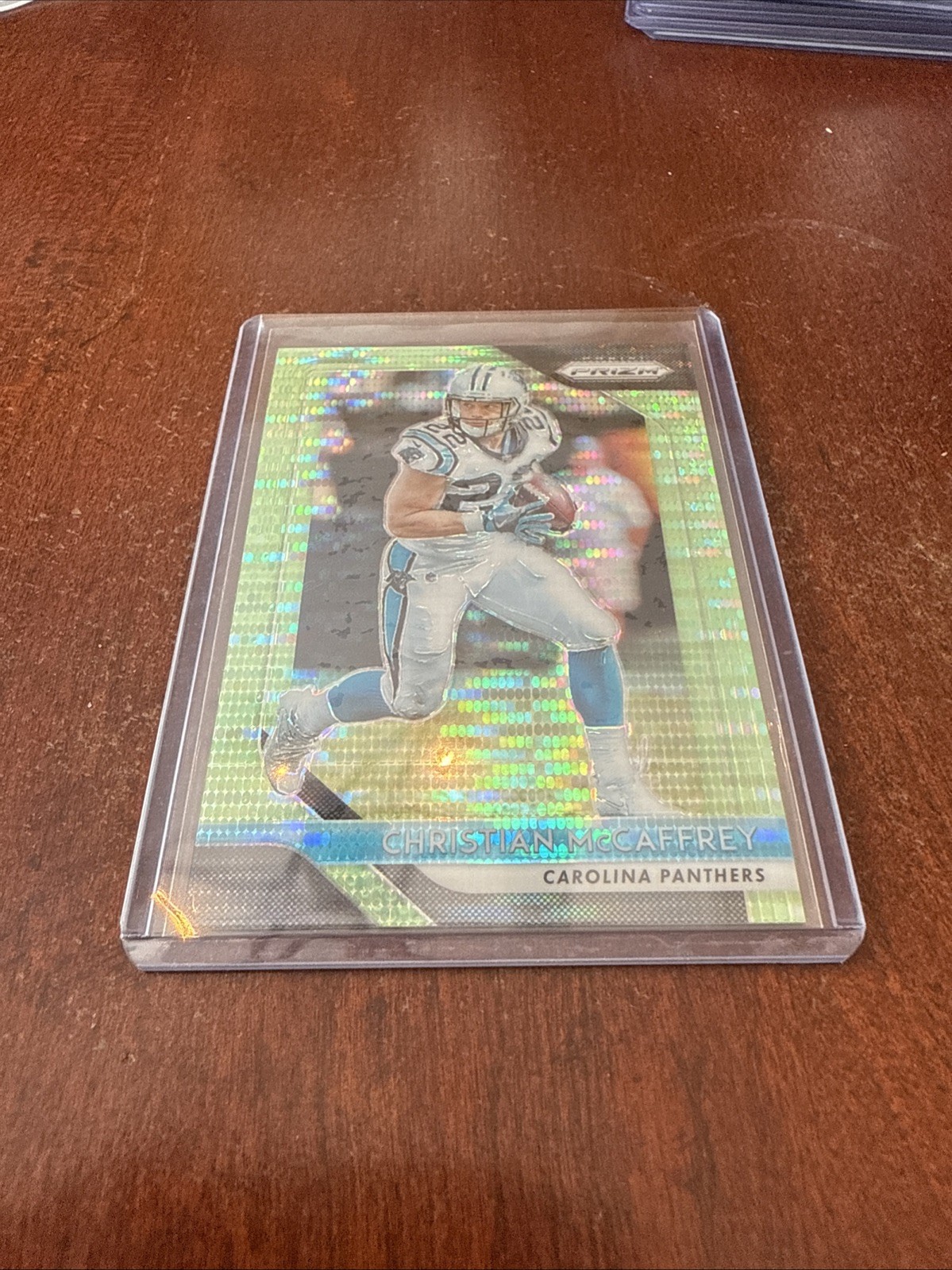 2018 Panini Prizm - Christian McCaffrey #172 Neon Green Pulsar Prizm
