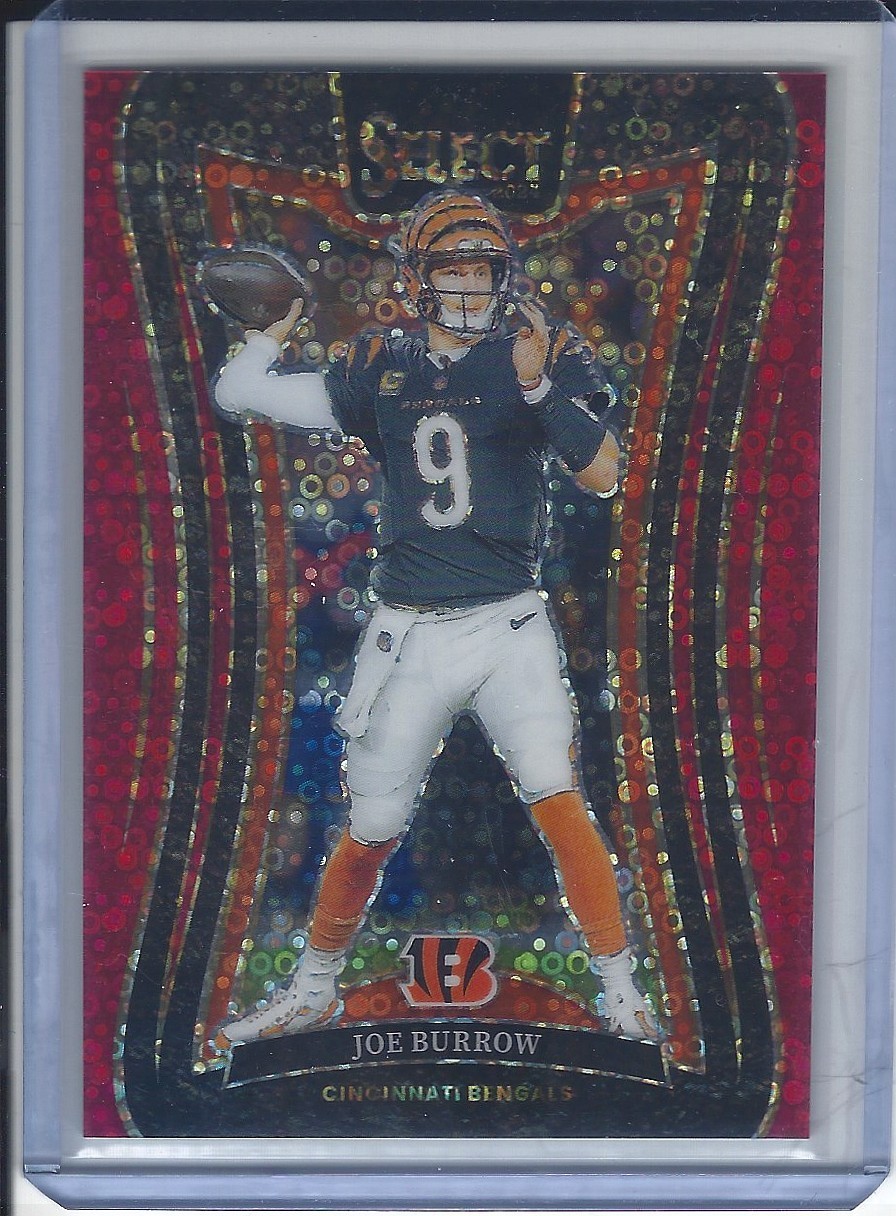 2024 Panini Select - Suite Level Joe Burrow #393 Red Disco Prizm /49