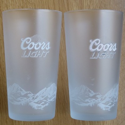2x Coors Light Pint 20oz Milchgläser