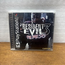 Resident Evil 3 Nemesis (Sony PlayStation 1, 1999) Complete W/Manual & Reg Card