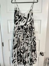 Nine West Women's L Black & White Sundress