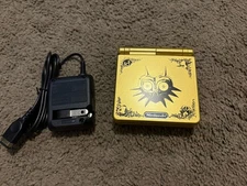 Gameboy Advance SP AGS-001 W/ Reshelled Zelda Majoras Maks Complete + Charger