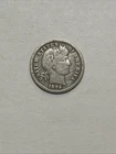 1892-P Philadelphia Barber Liberty Head Dime, US 10c Silver Type Coin