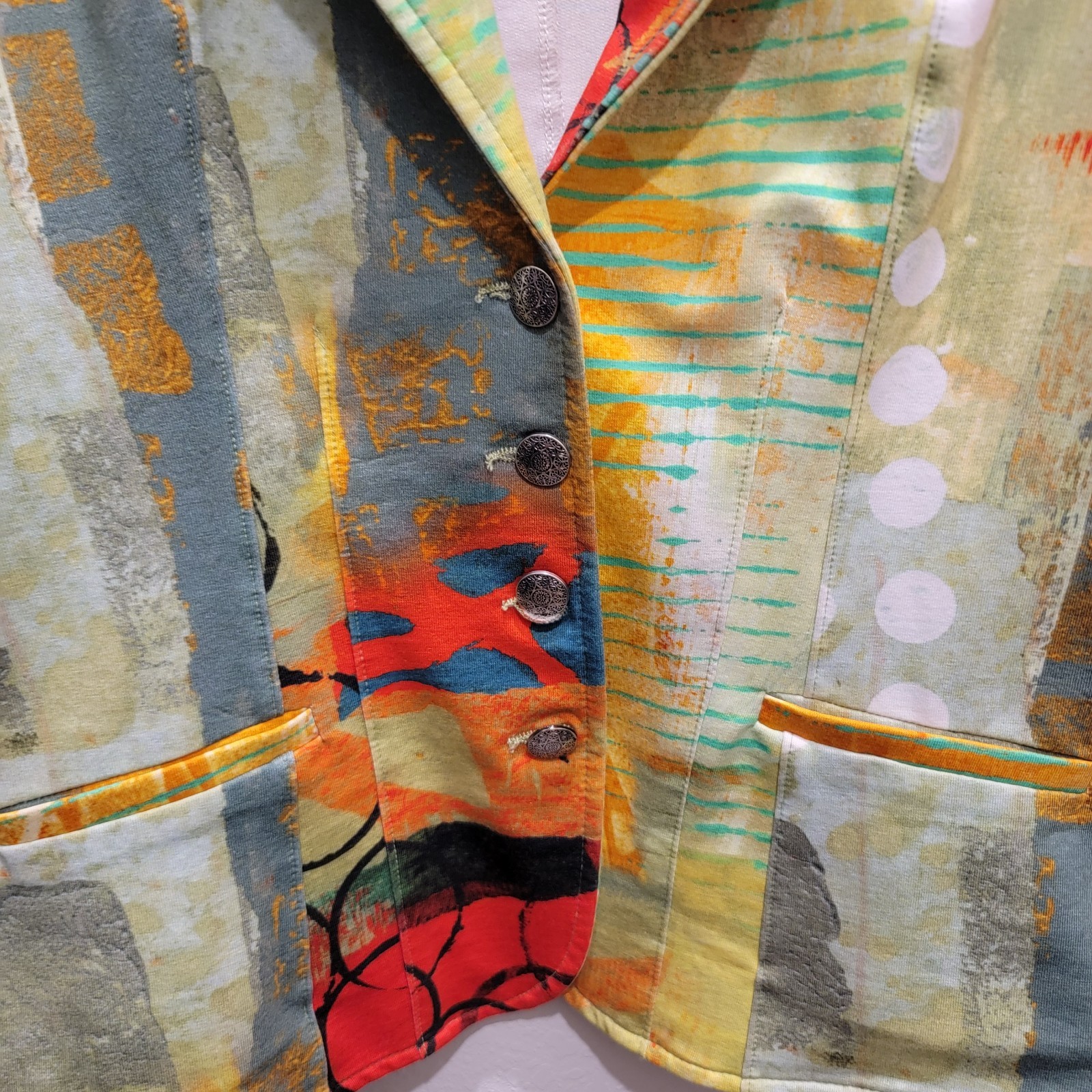Simply Art By Dolcezza Jacket  Multi Abstract, X … - image 2