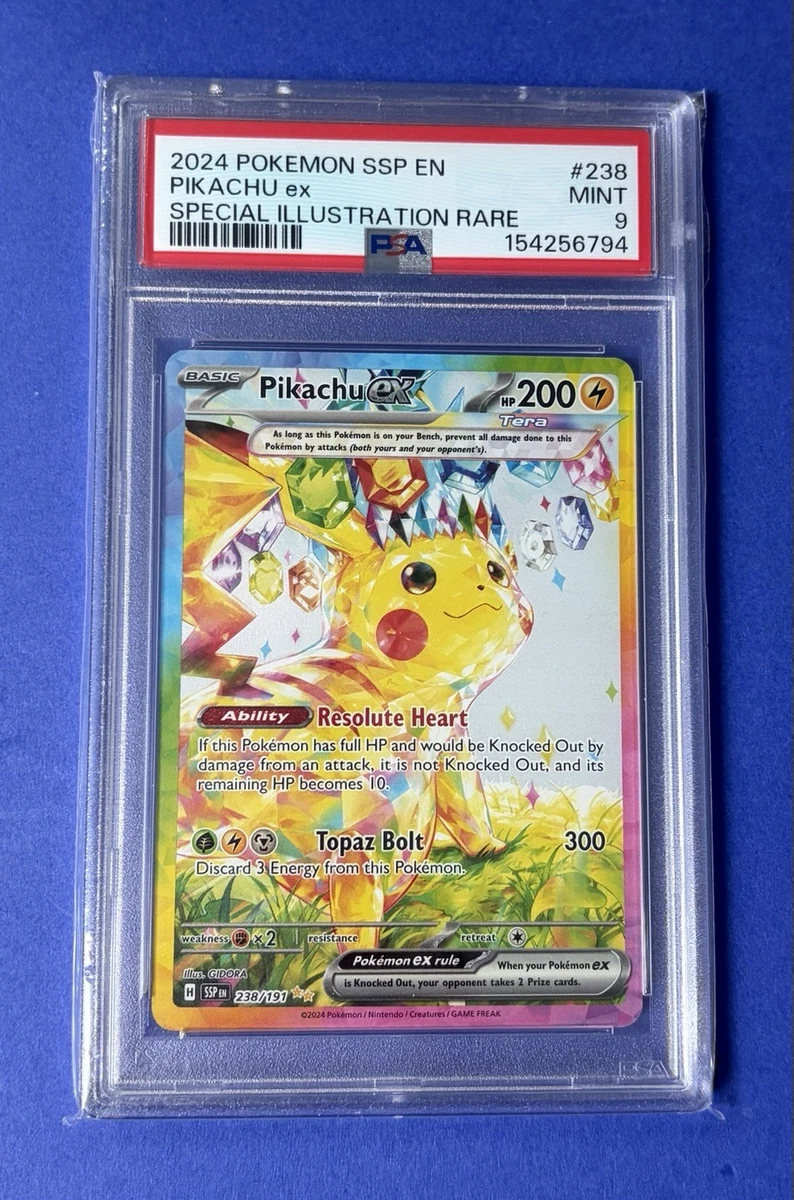 Pikachu Pokémon TCG Grade 9 Rare Individual Collectible Card Game