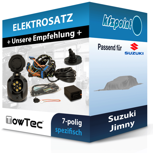 für Suzuki Jimny 01.2015-09.2018 Towtec E-Satz 7Polig Fahrzeugspezifisch NEU-image