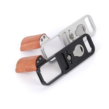 Wooden Rosewood Handle Grip for FUJI XE5 with CNC Aluminum For Arca Base