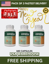 3 PACKS Emma Relief Supplement KONSCIENS KETO for Gut Bloating -180 Capsules