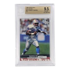 1999 Upper Deck Yancey Thigpen #215 UD Exclusives Gold #'d 1/1 BGS 9.5