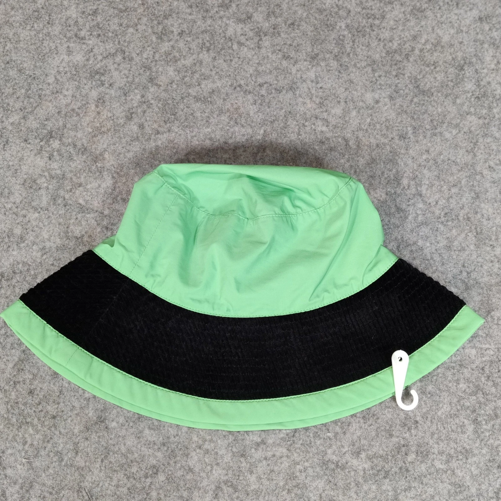 BODE Bucket Hat One Size Green Black Waled Corduroy Festival Rave USA Made