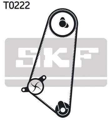 Kit de bomba de agua y correa de distribución para Seat Cordoba Ibiza VW Golf Polo SKF VKMC 01103 Foto 2 de 4