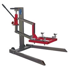 Image of Sealey MCL500 Single Post Hydraulic Motorcycle Mokerbike Lift 450kg Capacity