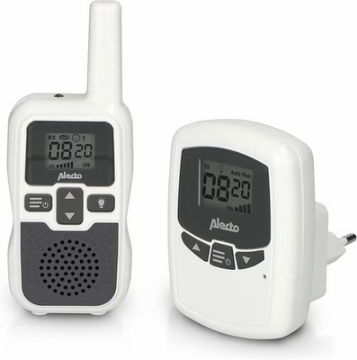 Alecto Baby DBX-80 - Babyphone mit Reichweite von bis zu 3 KM - Weiß/Anthrazit