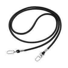 Crossbody Replacement Chain Strap, 120cm Thin Soft PU Strap Black 