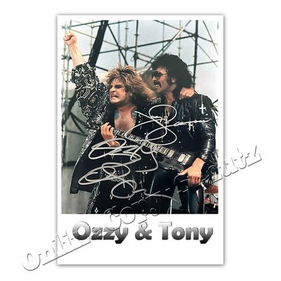 Ozzy Osbourne °   22.07.2025  R.I.P. & Tony Iommi +  Autogrammfoto  / Autograph