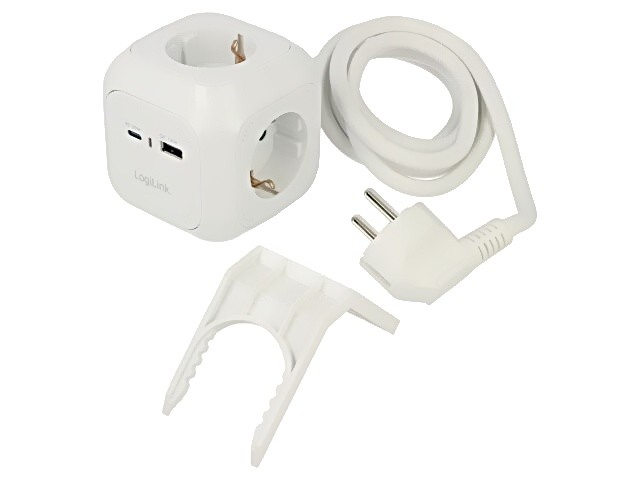 Regleta de enchufes LPS283U: Enchufes de protección: 4 230VAC 16A blanco 1,4 ...
